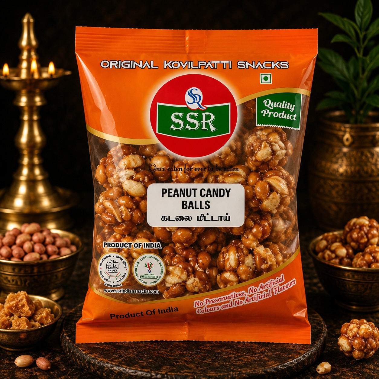 SSR Kovilpatti Peanut Candy Balls traditional peanut jaggery balls