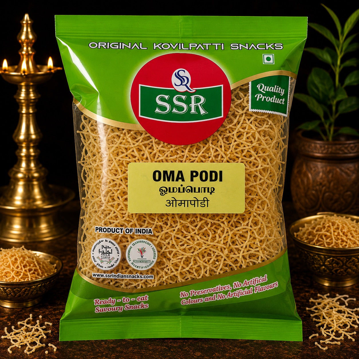 SSR Kovilpatti Oma Podi crispy omapodi South Indian snack