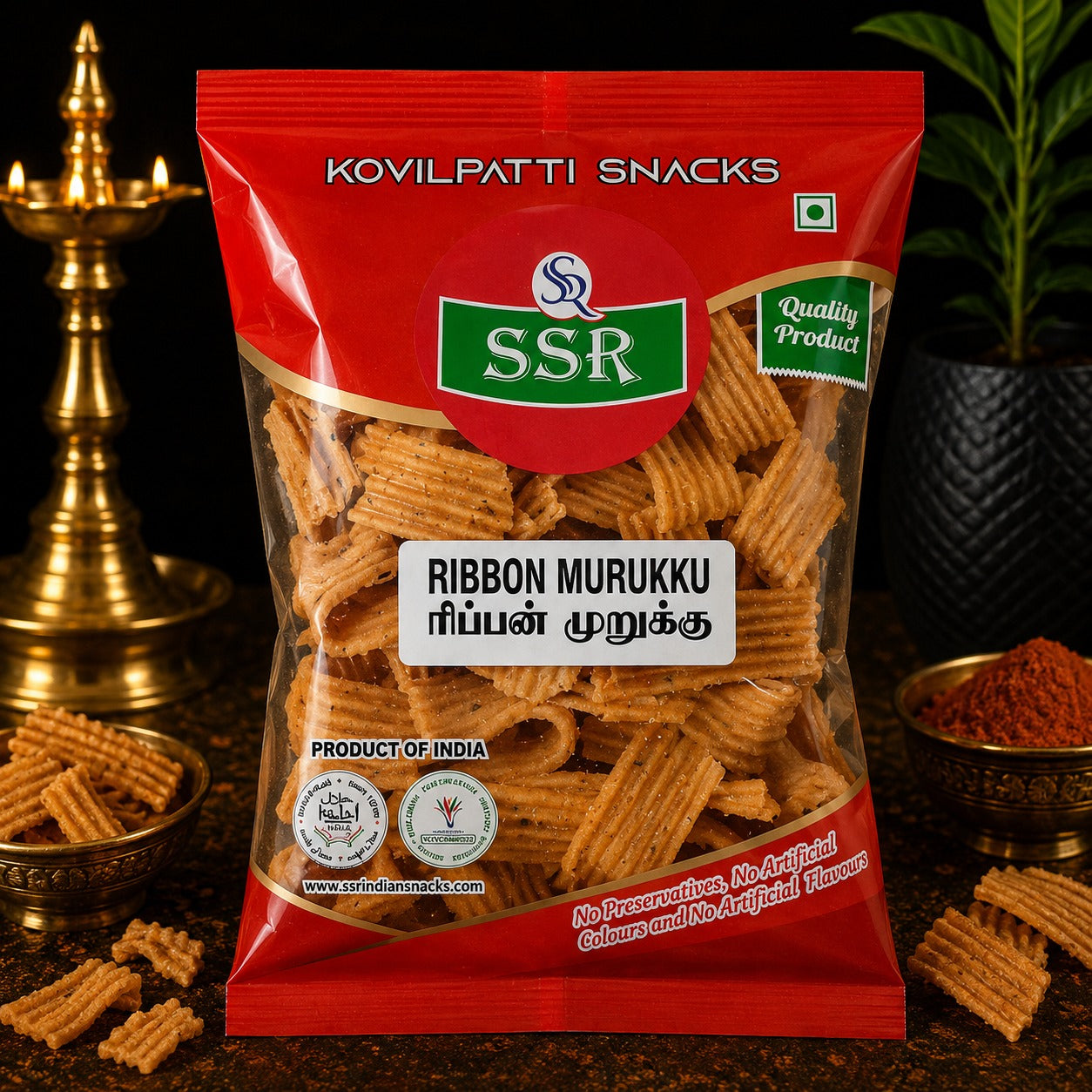 SSR Kovilpatti Ribbon Pakoda crispy ribbon murukku snack