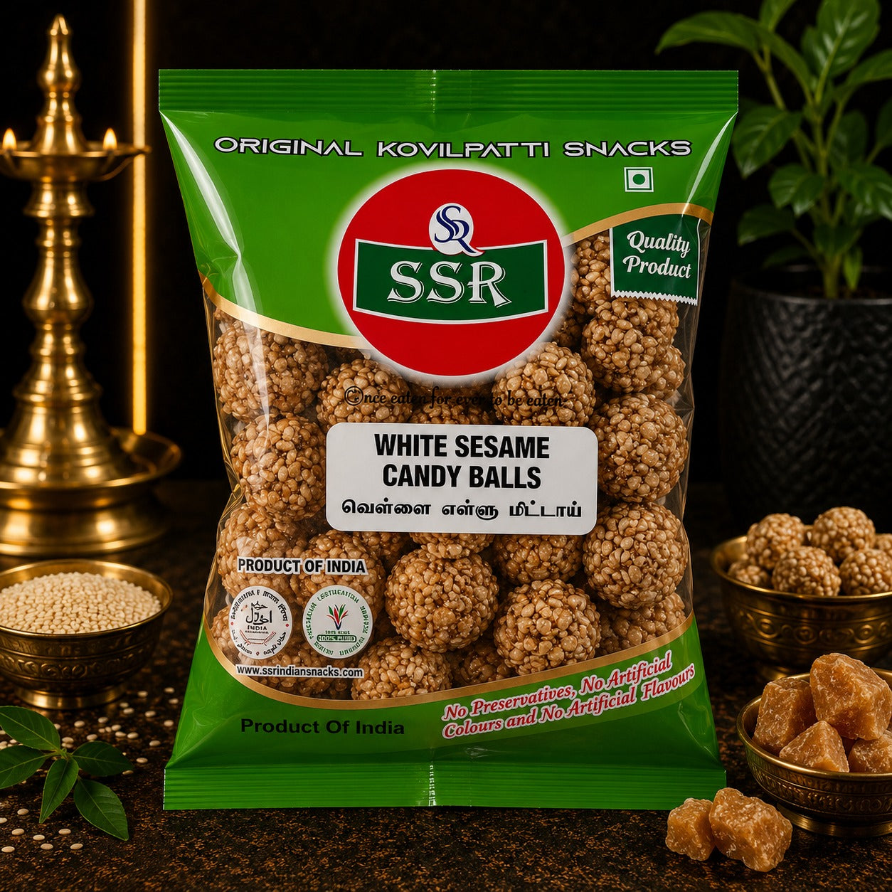 SSR Kovilpatti White Sesame Candy authentic white sesame sweet