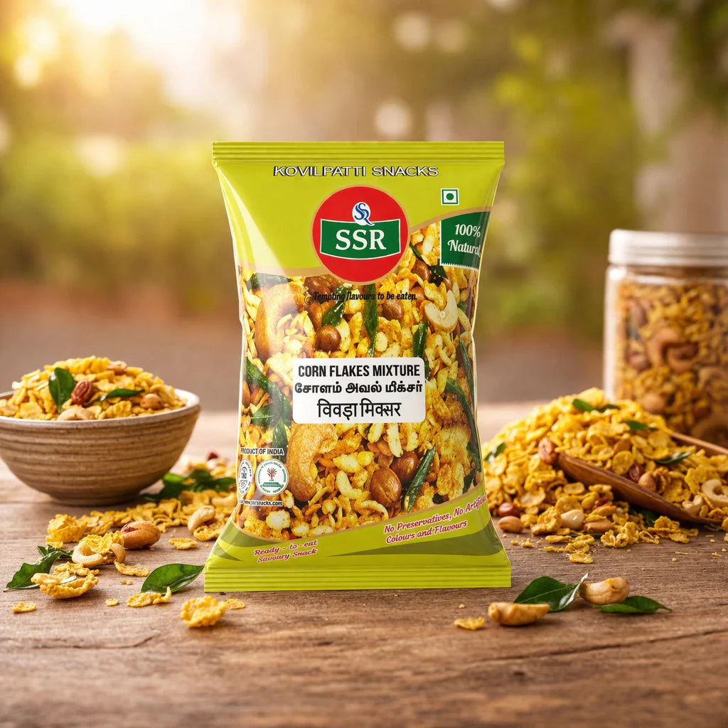 200g | Corn flakes Mixture | கார்ன் ப்ளேக்ஸ் மிக்ஸ்சர் | SSR Special Healthy Snacks