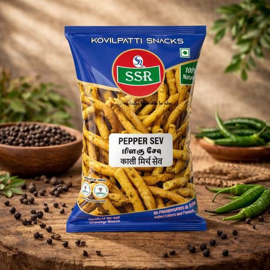 200G | Pepper Sev | மிளகு காரசேவ் | SSR Kovilpatti Special Snacks