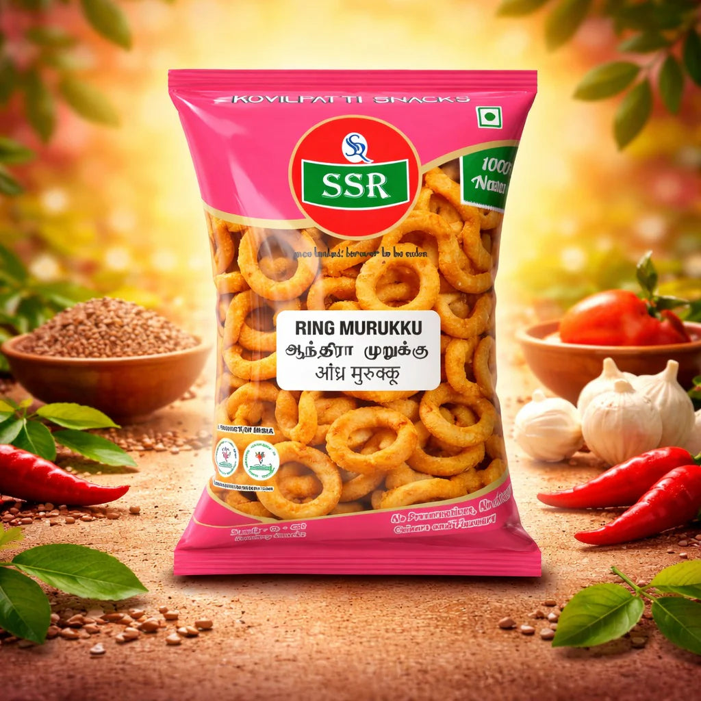 200g | Ring Murukku | ஆந்திரா ரிங் முறுக்கு | SSR Kovilpatti Snakcs