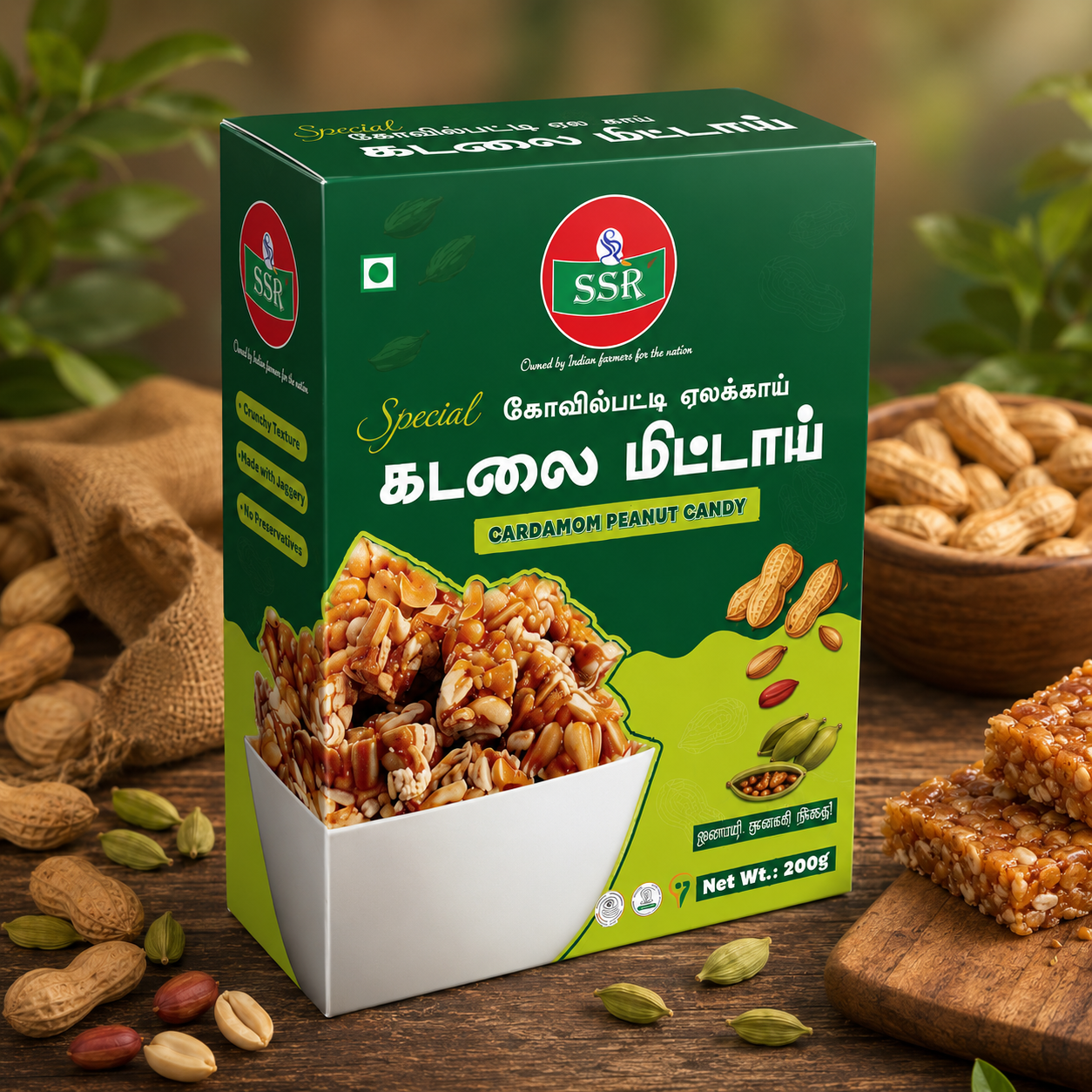 200G | SSR Kovilpatti Peanut Candy | கோவில்பட்டி கடலைமிட்டாய்